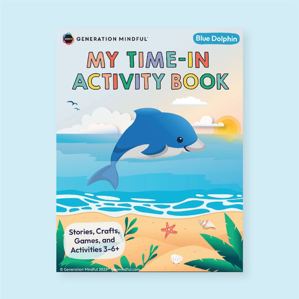 Blue Dolphin Activity Book - PeaceMakers Generation Mindful - Generation Mindful,  - teach emotions parenting child therapy tool