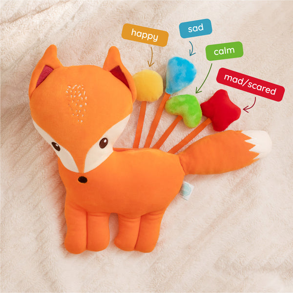 Orange Fox SnuggleBuddies Emotions Plush - PeaceMakers Generation Mindful - Generation Mindful, Educational Toys - teach emotions parenting child therapy tool