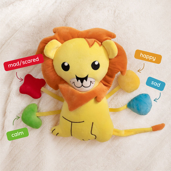 Yellow Lion SnuggleBuddies Emotions Plush - PeaceMakers Generation Mindful - Generation Mindful, Educational Toys - teach emotions parenting child therapy tool