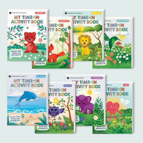 My Time-In Activity Book Series - PeaceMakers Generation Mindful - Generation Mindful,  - teach emotions parenting child therapy tool