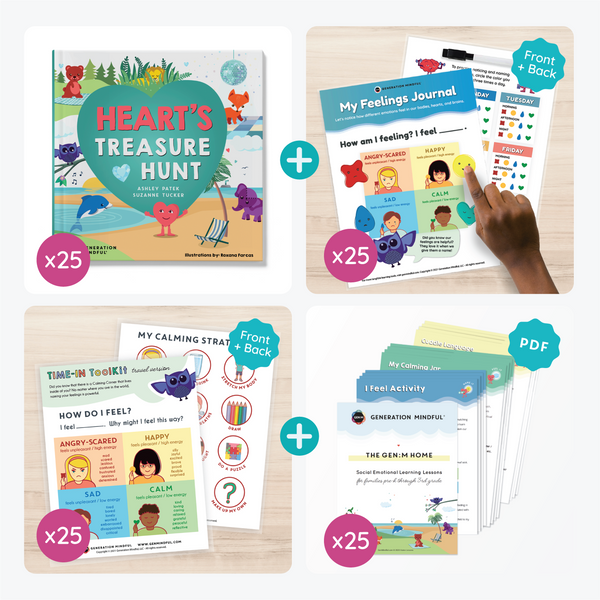 Bridging Home & School Bundle - PeaceMakers Generation Mindful - Generation Mindful, PLAYFUL - teach emotions parenting child therapy tool
