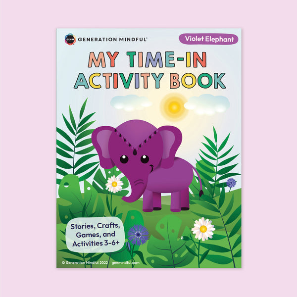 Violet Elephant Activity Book - PeaceMakers Generation Mindful - Generation Mindful, Parenting Support - teach emotions parenting child therapy tool