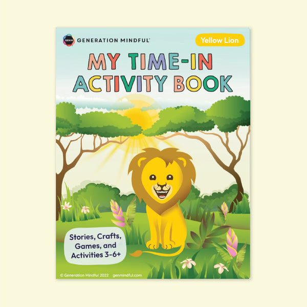 Yellow Lion Activity Book - PeaceMakers Generation Mindful - Generation Mindful,  - teach emotions parenting child therapy tool