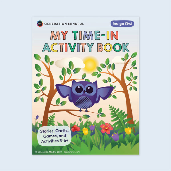 Indigo Owl Activity Book - PeaceMakers Generation Mindful - Generation Mindful,  - teach emotions parenting child therapy tool